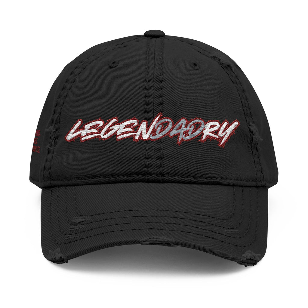 Legendadry™ Distressed Dad Cap - Black