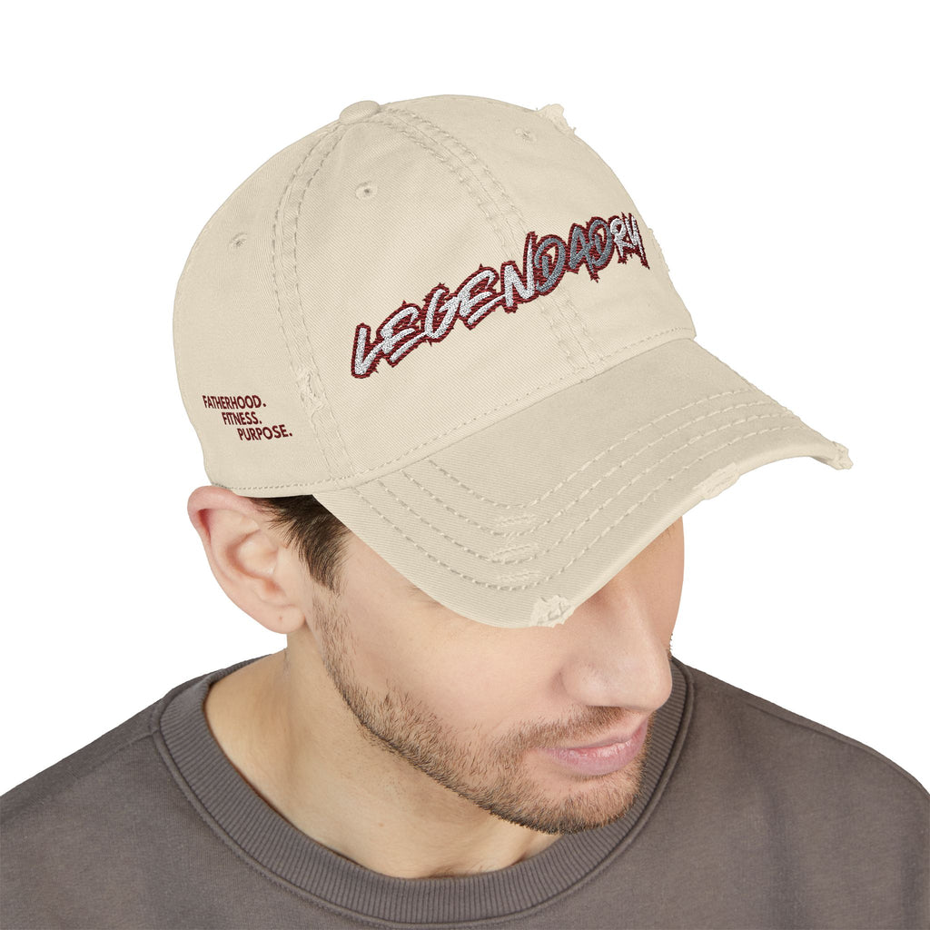 Legendadry™ Distressed Dad Cap - Beige