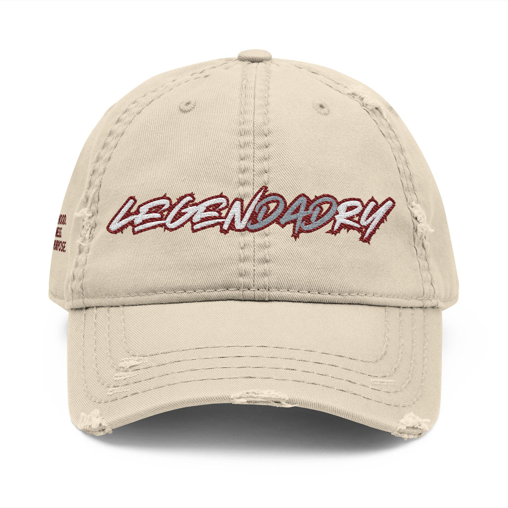 Legendadry™ Distressed Dad Cap - Beige