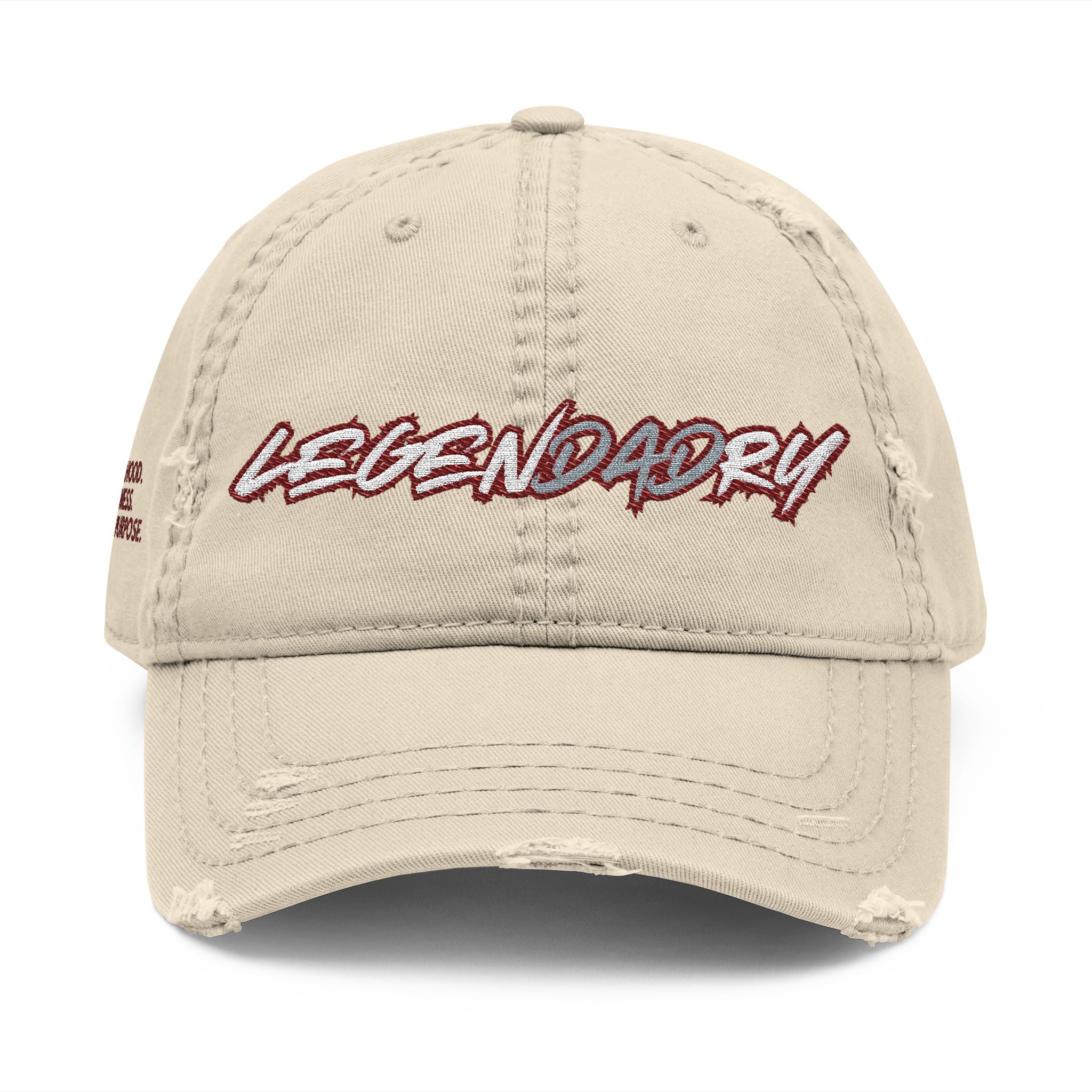 Legendadry™ Distressed Dad Cap - Beige